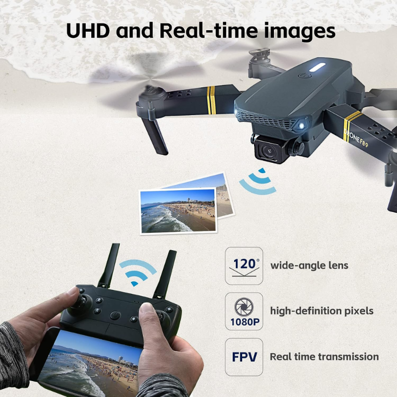 Drone Plegable Con Cámara Wifi 2.4g 998w